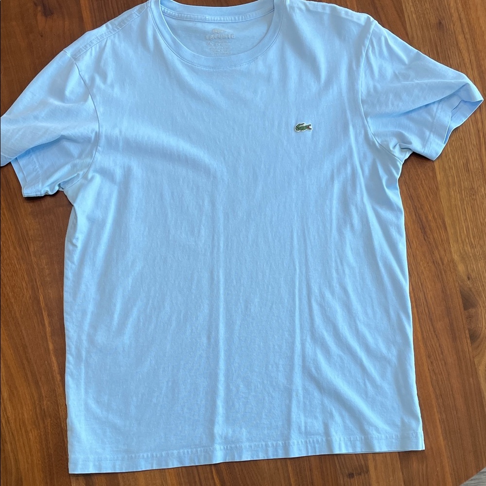 Lacoste Light Blue Crew Neck Tee
